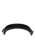 Dolce & Gabbana Black Embellished Leather Bag Handle Women Shoulder Strap